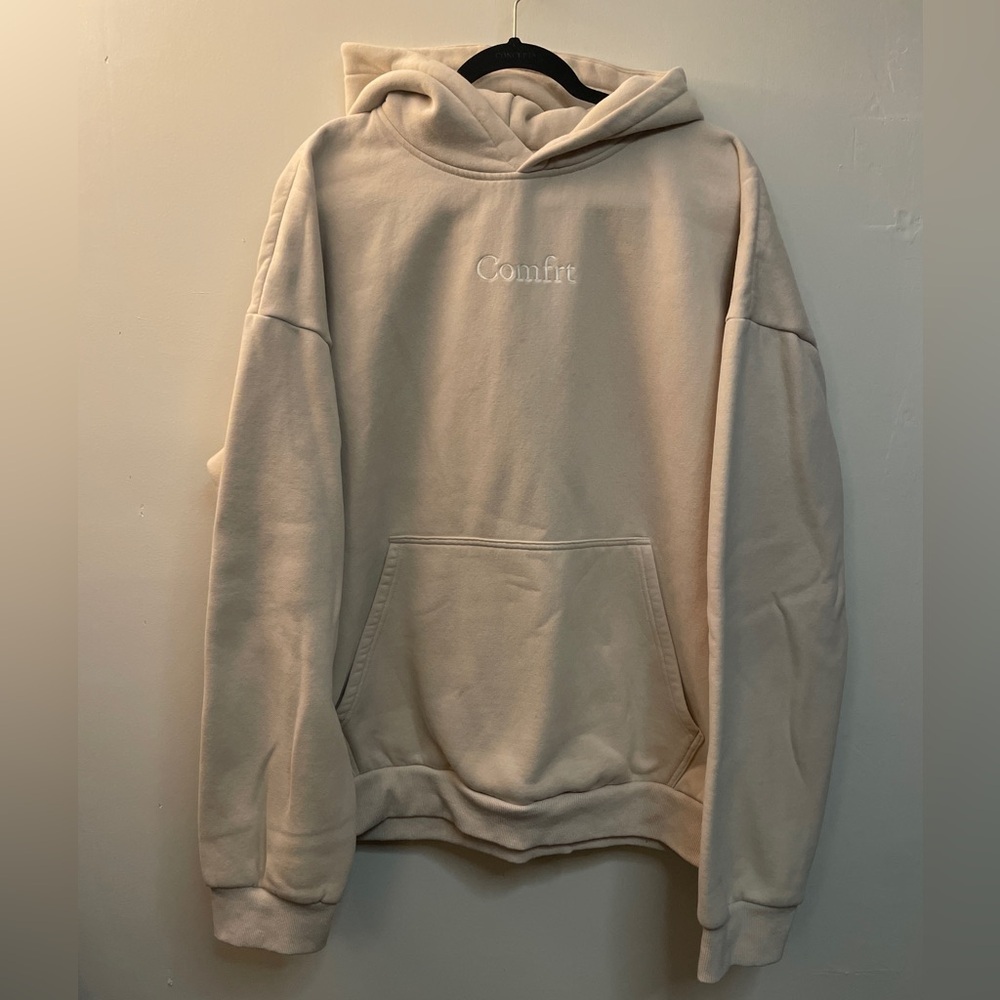 Comfrt Women's Cream‎ Hoodie size 3XL